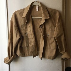 Free with bundle: Tan cropped jacket